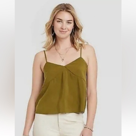 Universal Thread Tops - Universal Thread Olive Green Camisole Blouse